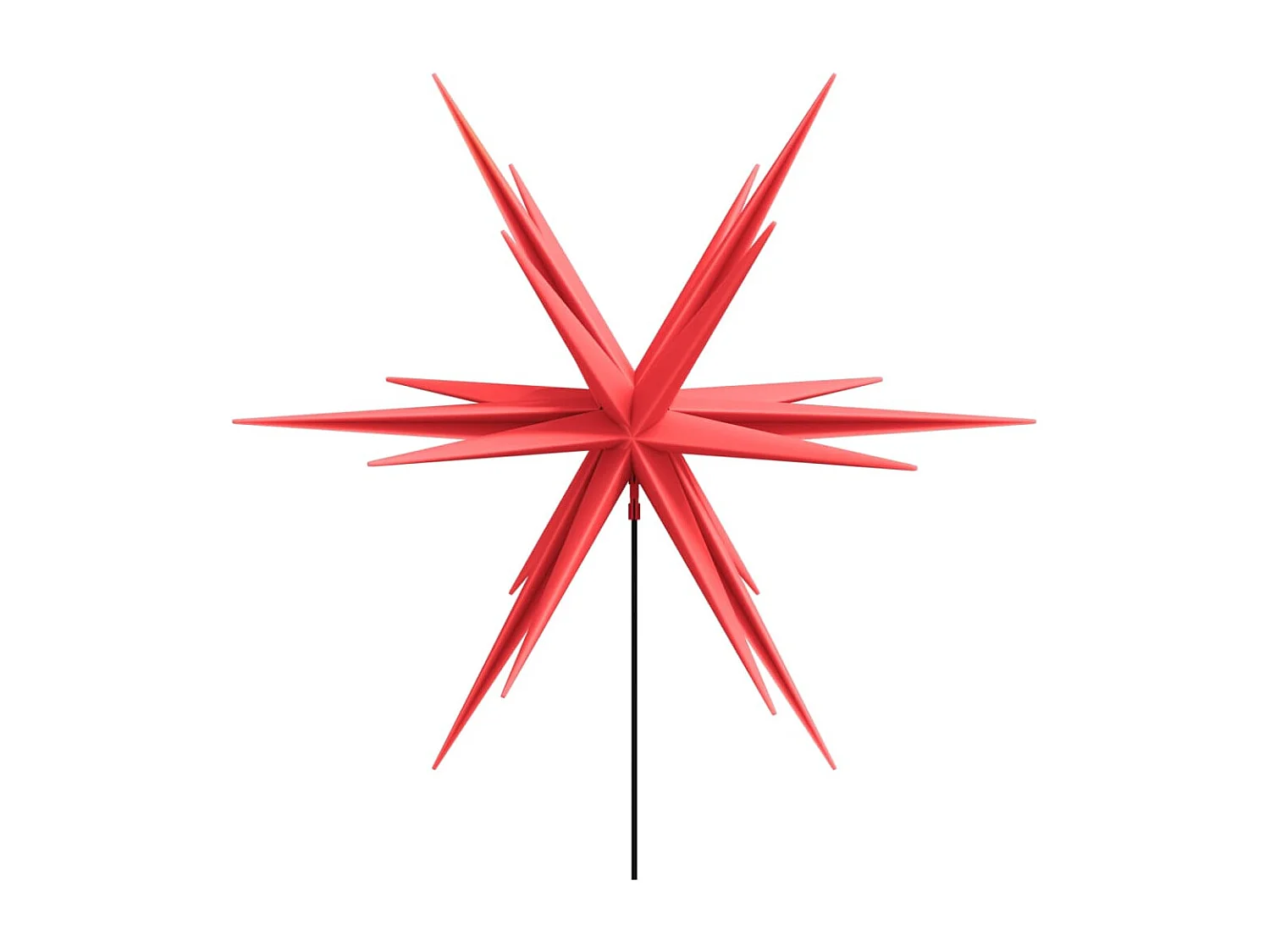 Lumière de Noël avec piquet LED pliable rouge 57 cm