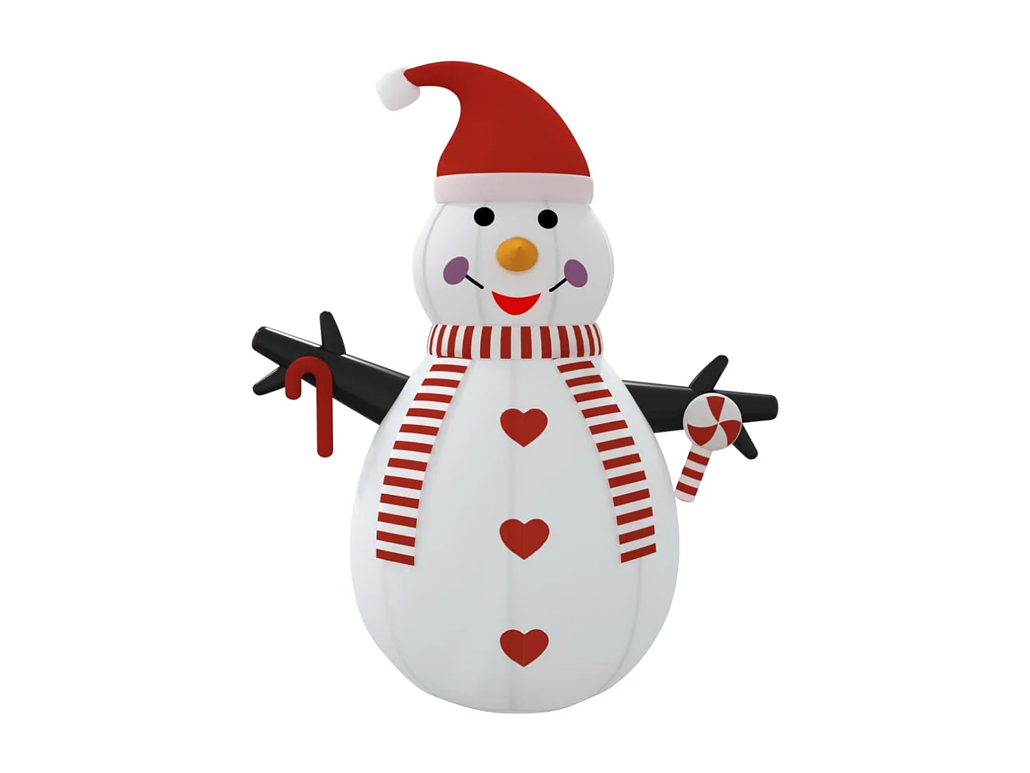 Boneco de neve inflável com LED 460 cm