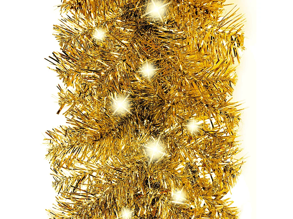 Guirlande de Noël avec lumières LED 5 m Doré