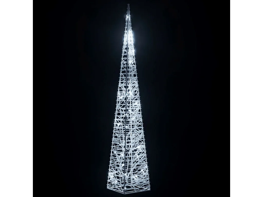 Cono de luz LED decorativo Acrílico Blanco frío 60 cm