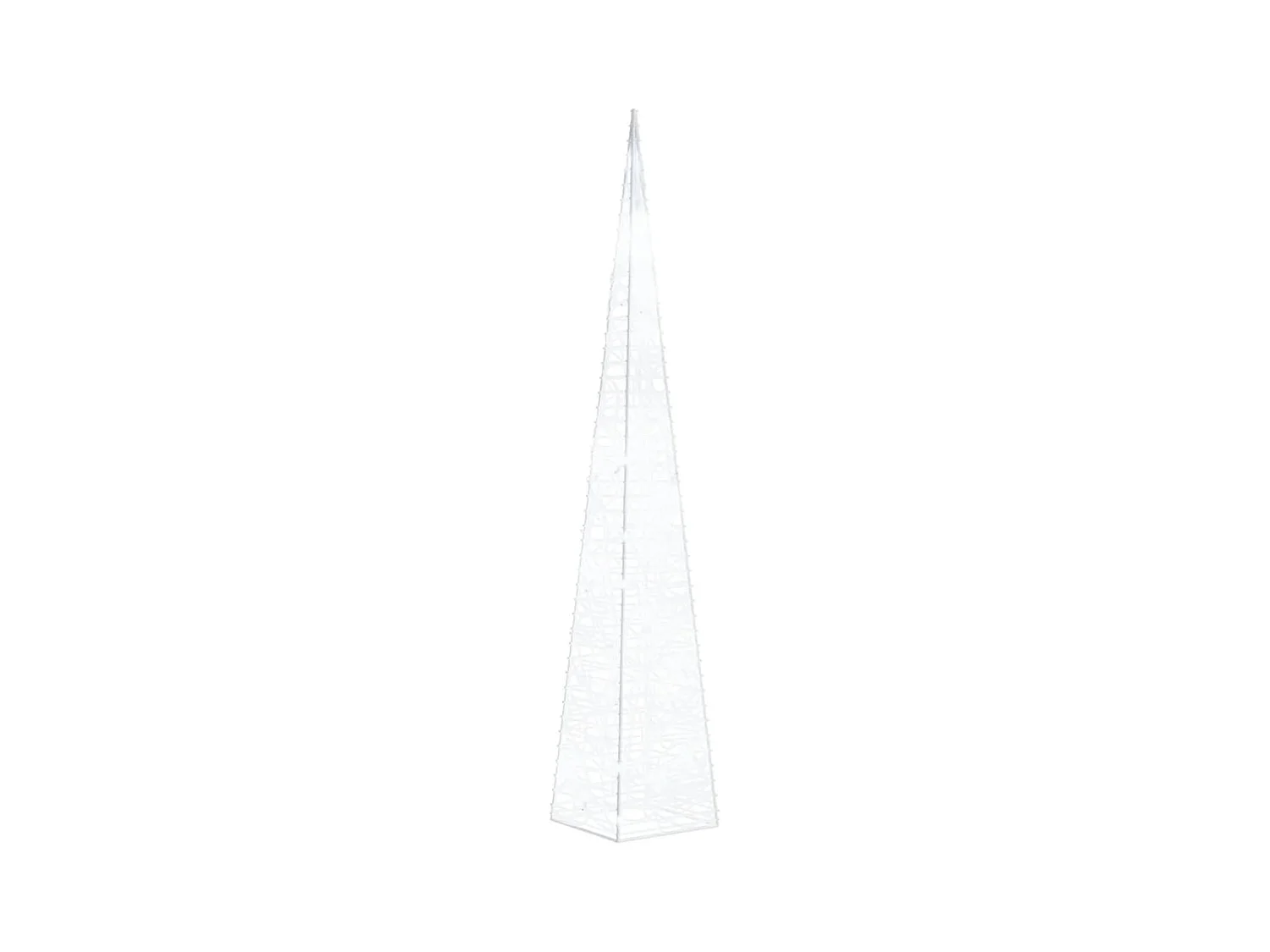 Dekorativer LED-Lichtkegel Acryl Kaltweiß 60 cm