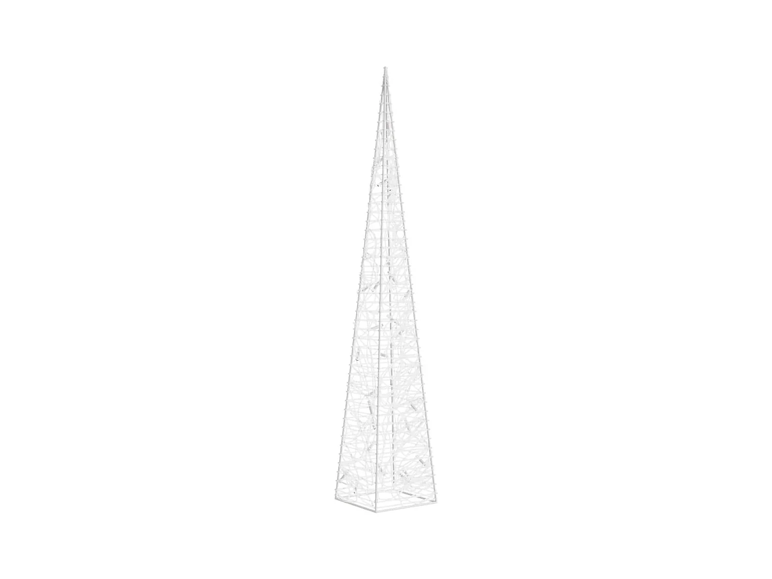 Dekorativer LED-Lichtkegel Acryl Kaltweiß 60 cm