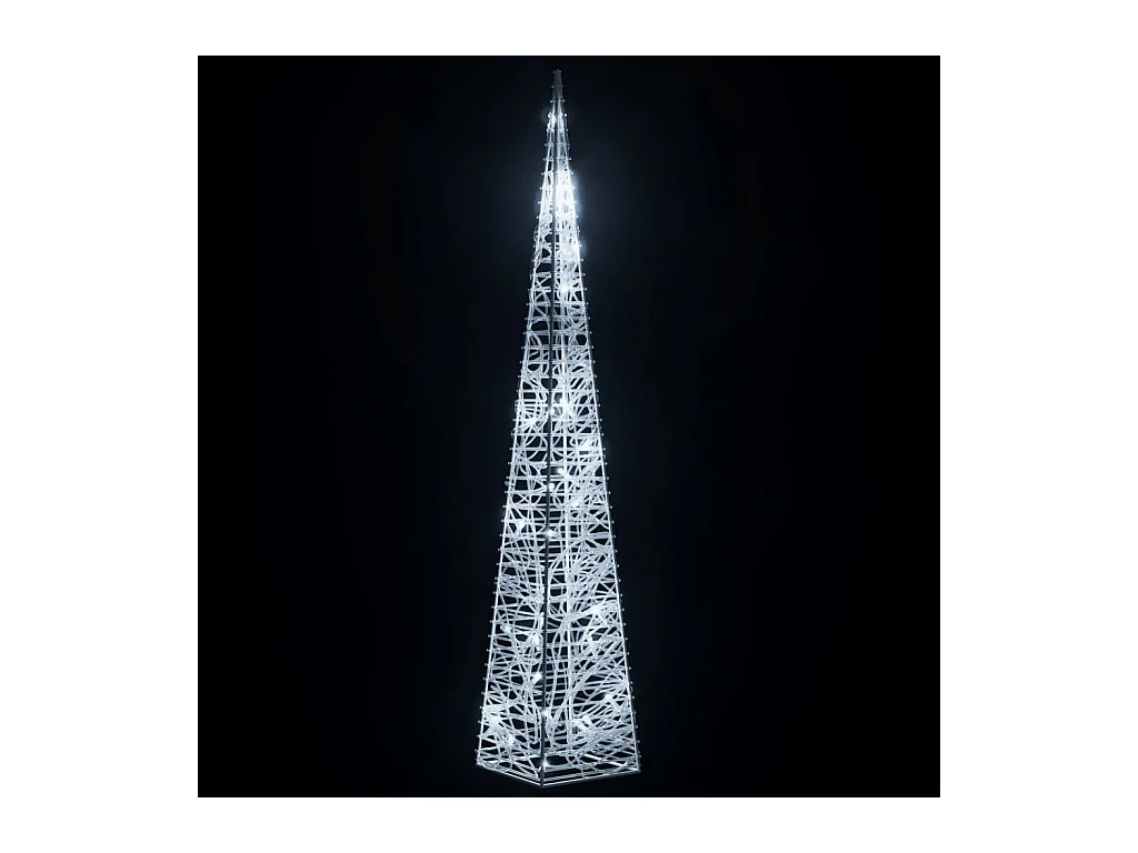 Dekorativer LED-Lichtkegel Acryl Kaltweiß 60 cm