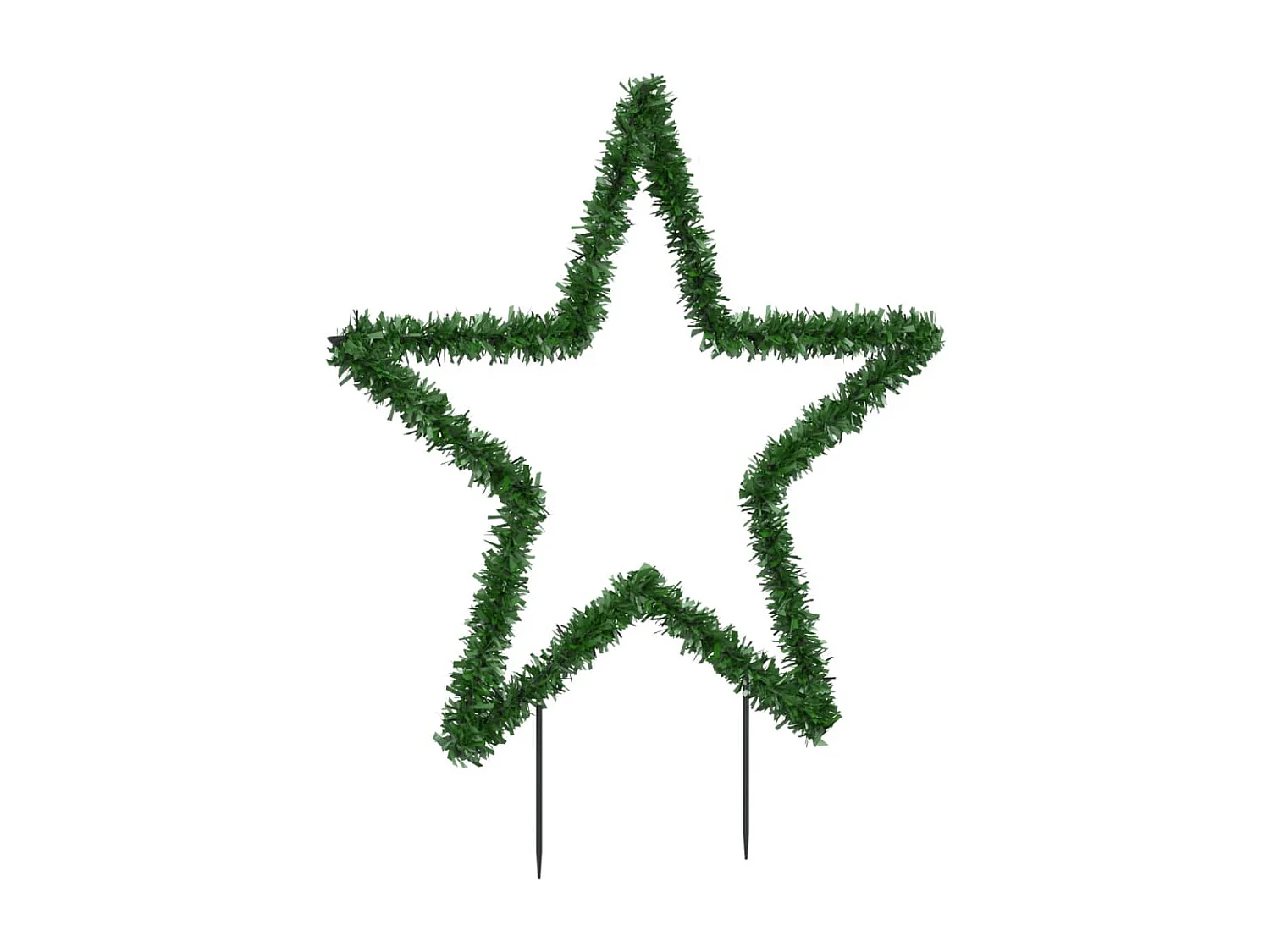 Décoration lumineuse étoile de Noël avec piquets 80 LED 60 cm