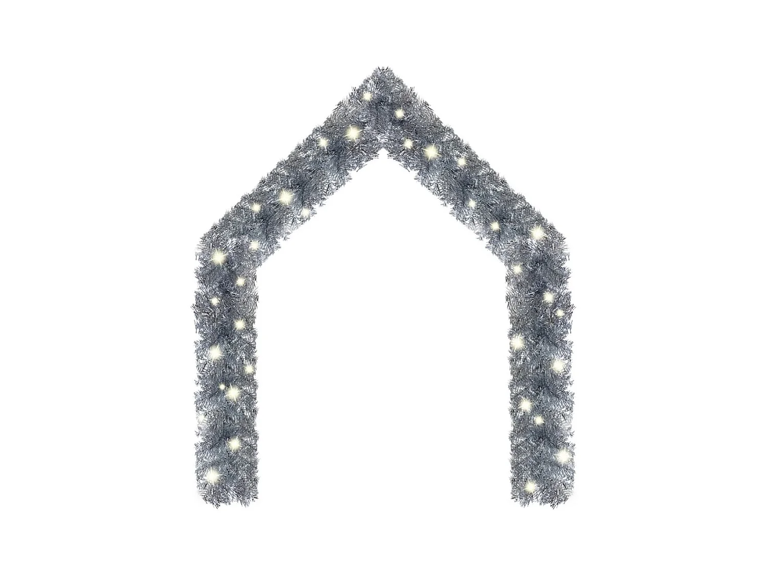 Guirlande de Noël avec lumières LED 20 m Argenté