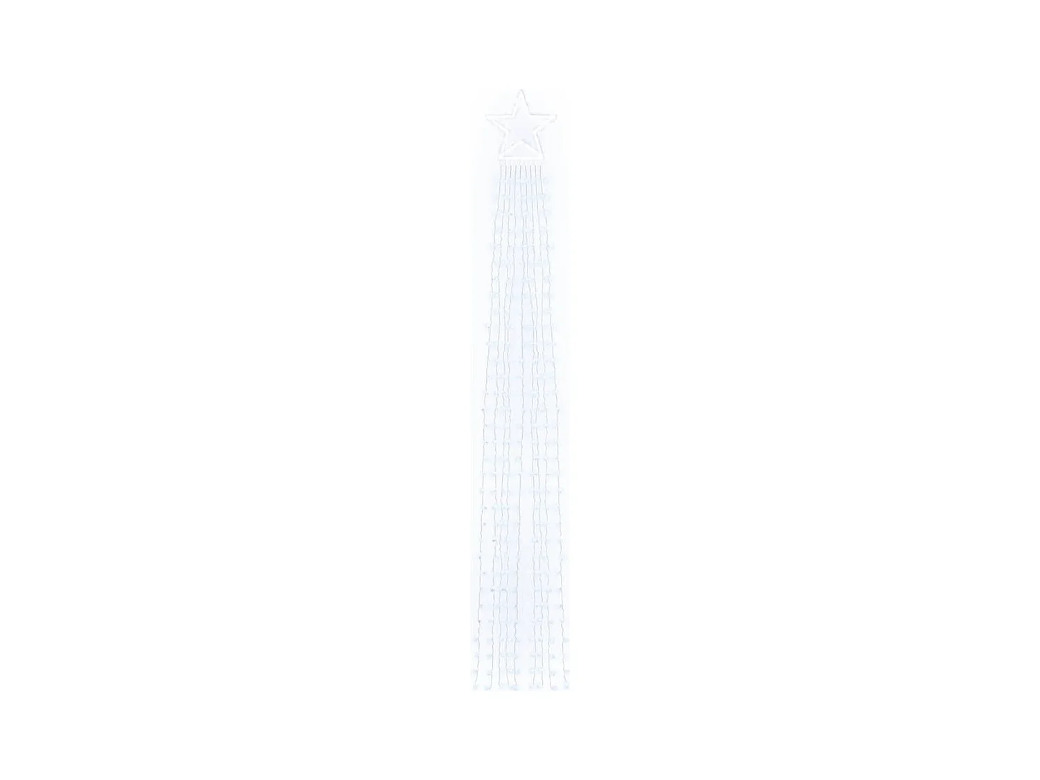 Guirlande de sapin de Noël 320 LED blanc froid 375 cm