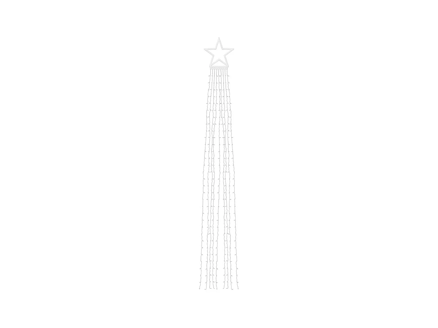 Guirlande de sapin de Noël 320 LED blanc froid 375 cm