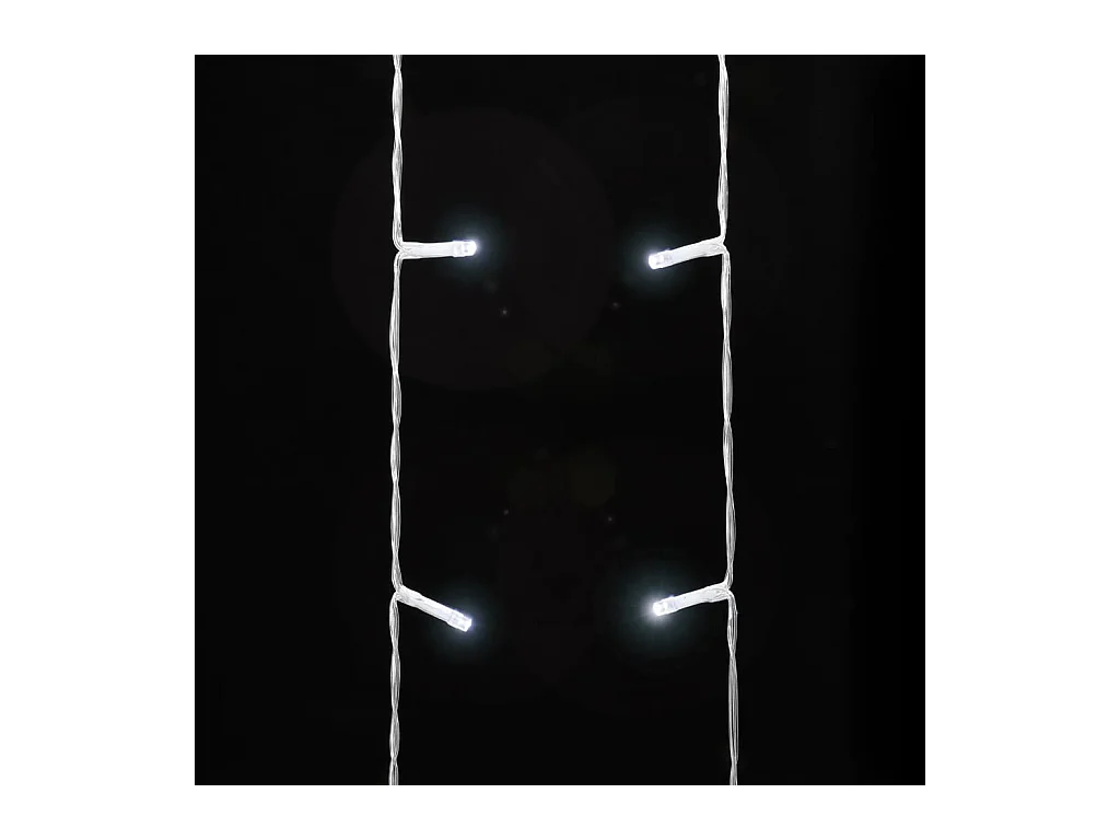 Guirlande de sapin de Noël 320 LED blanc froid 375 cm