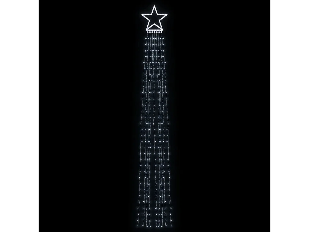 Weihnachtsbaumgirlande 320 LED kaltweiß 375 cm