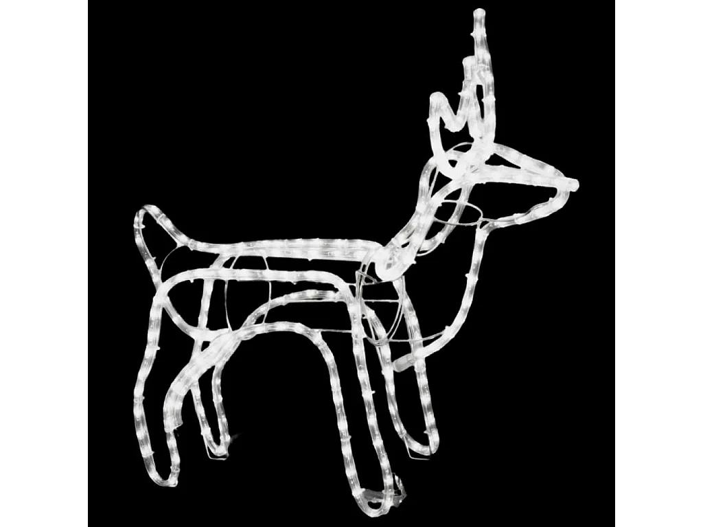 Renna natalizia Bianco freddo 60x30x60 cm