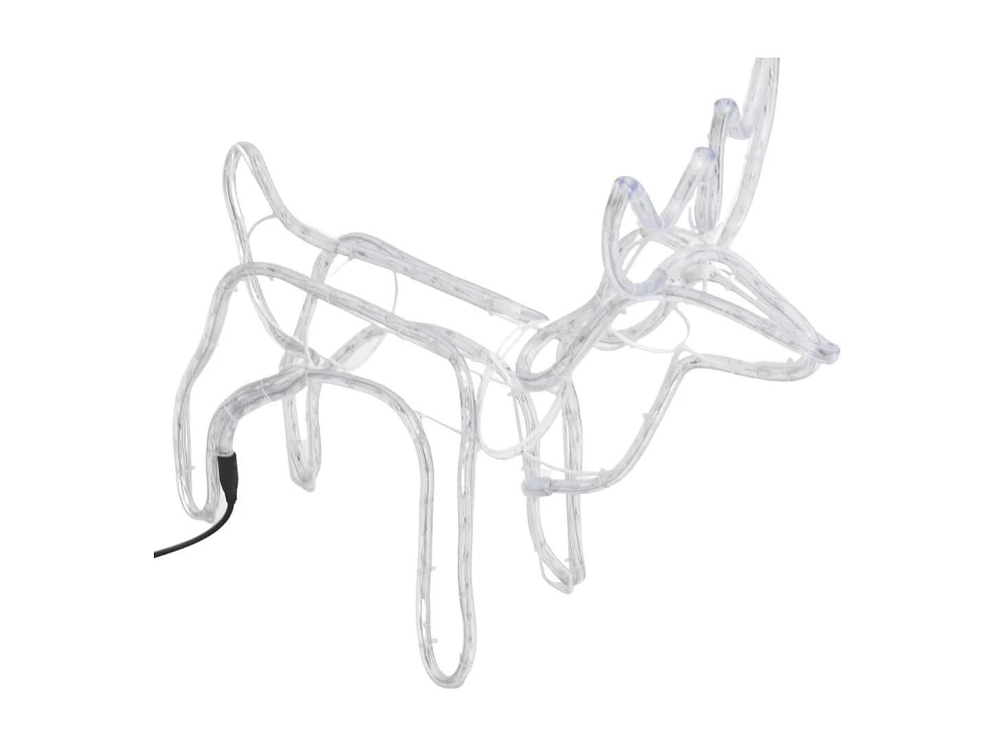 Renna natalizia Bianco freddo 60x30x60 cm