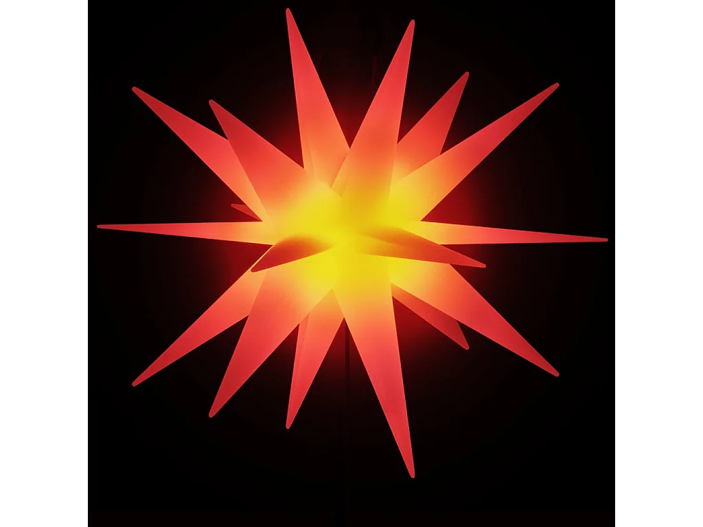 Lumières de Noël avec piquets 3 pcs LED pliable rouge 35 cm