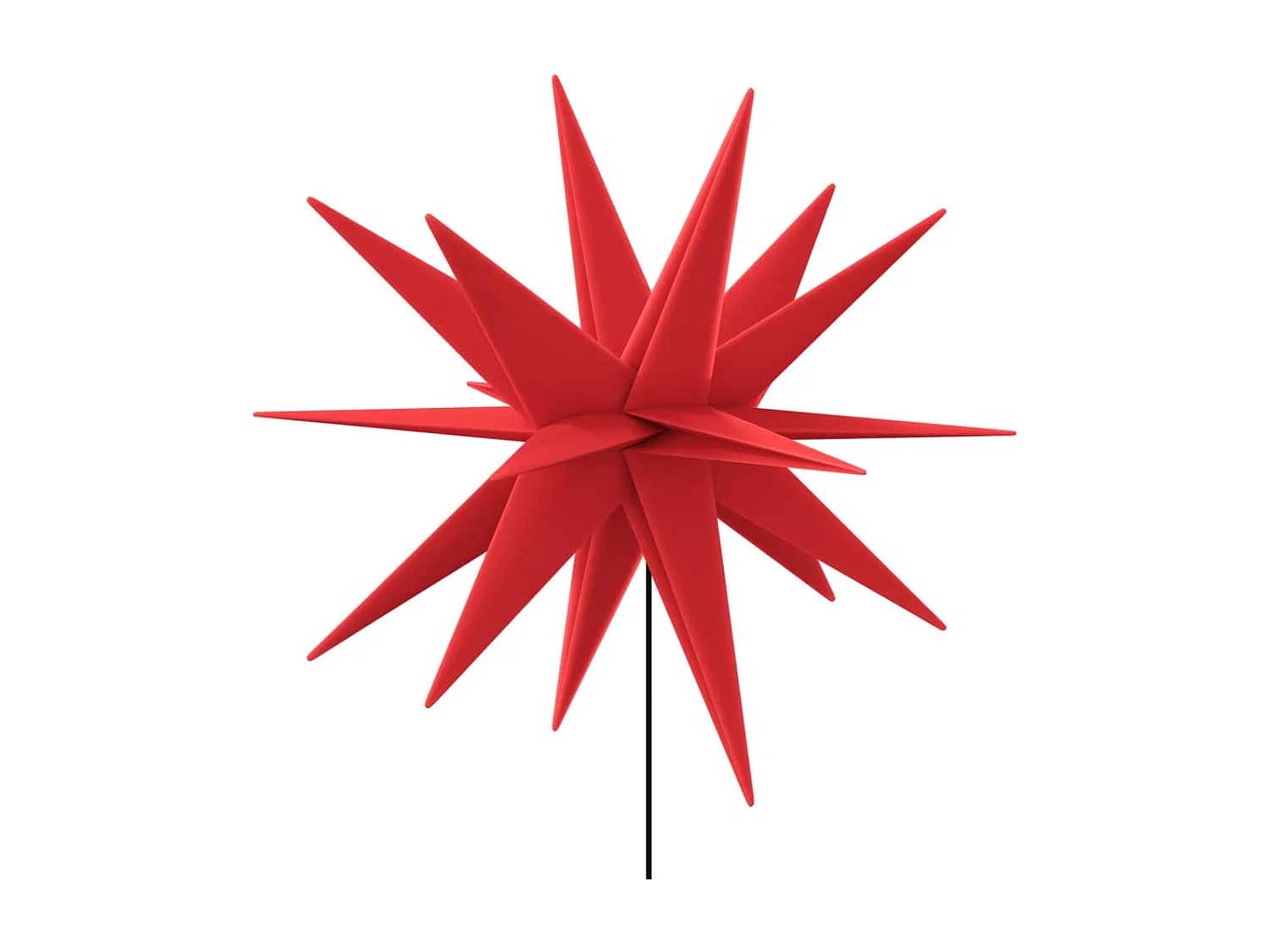 Lumières de Noël avec piquets 3 pcs LED pliable rouge 35 cm