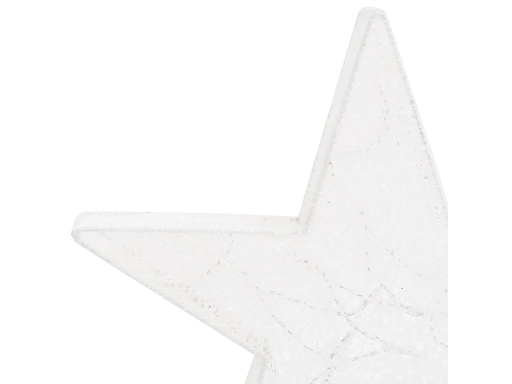 Étoile de décoration de Noël 3pcs Blanc LED Extérieur Intérieur