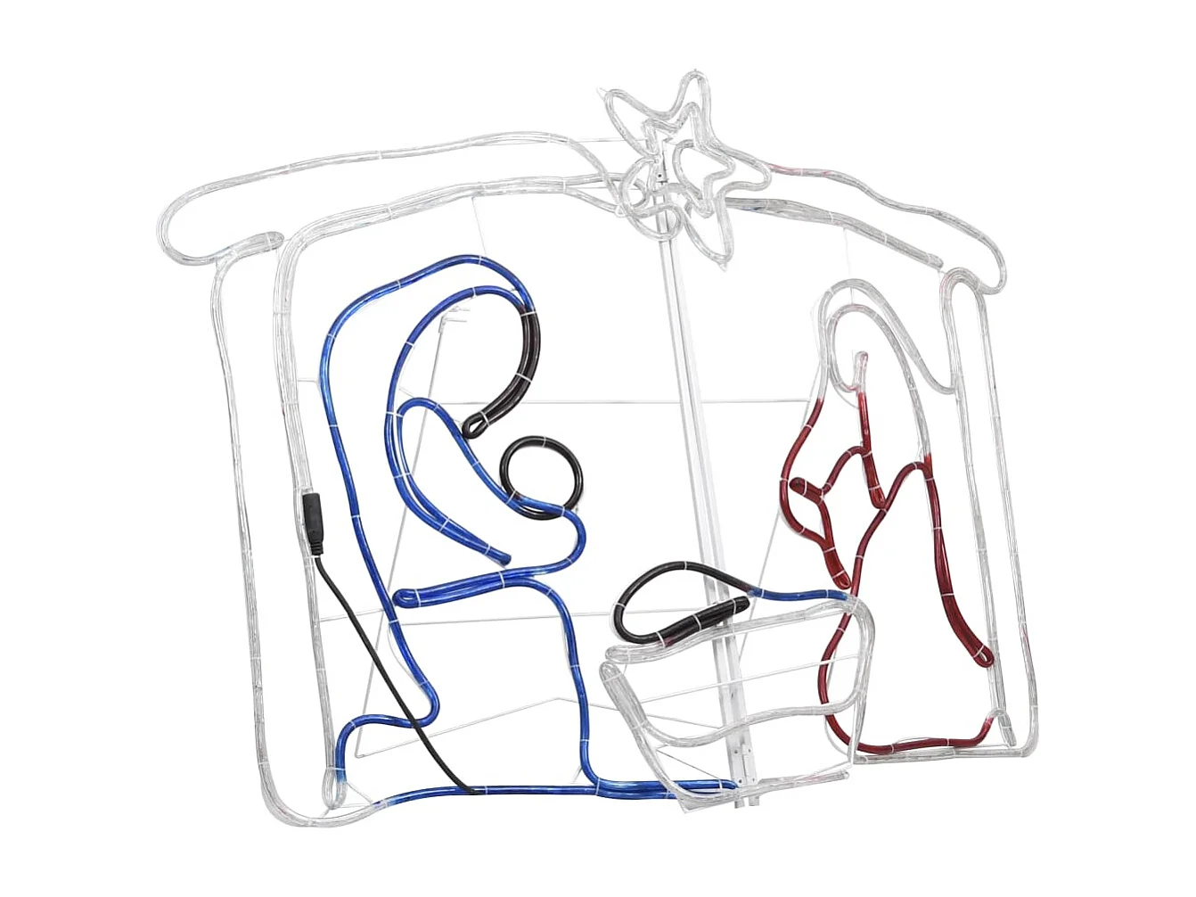 Weihnachtskrippendekoration 240 LED 116x41x87 cm