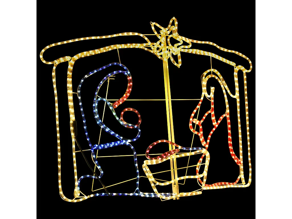Decoração de presépio de Natal 240 LED 116x41x87 cm