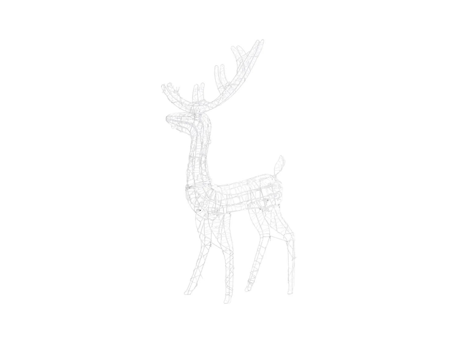 Famille de rennes de décoration Acrylique 300 LED blanc froid