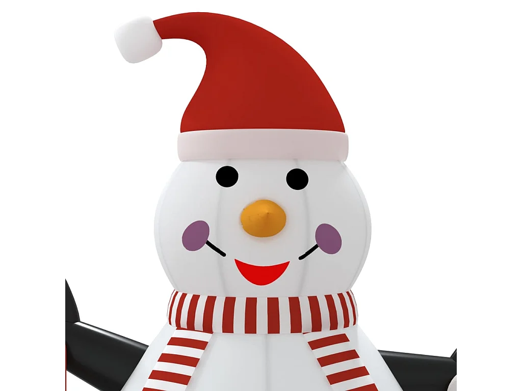 Boneco de neve inflável com LED 360 cm