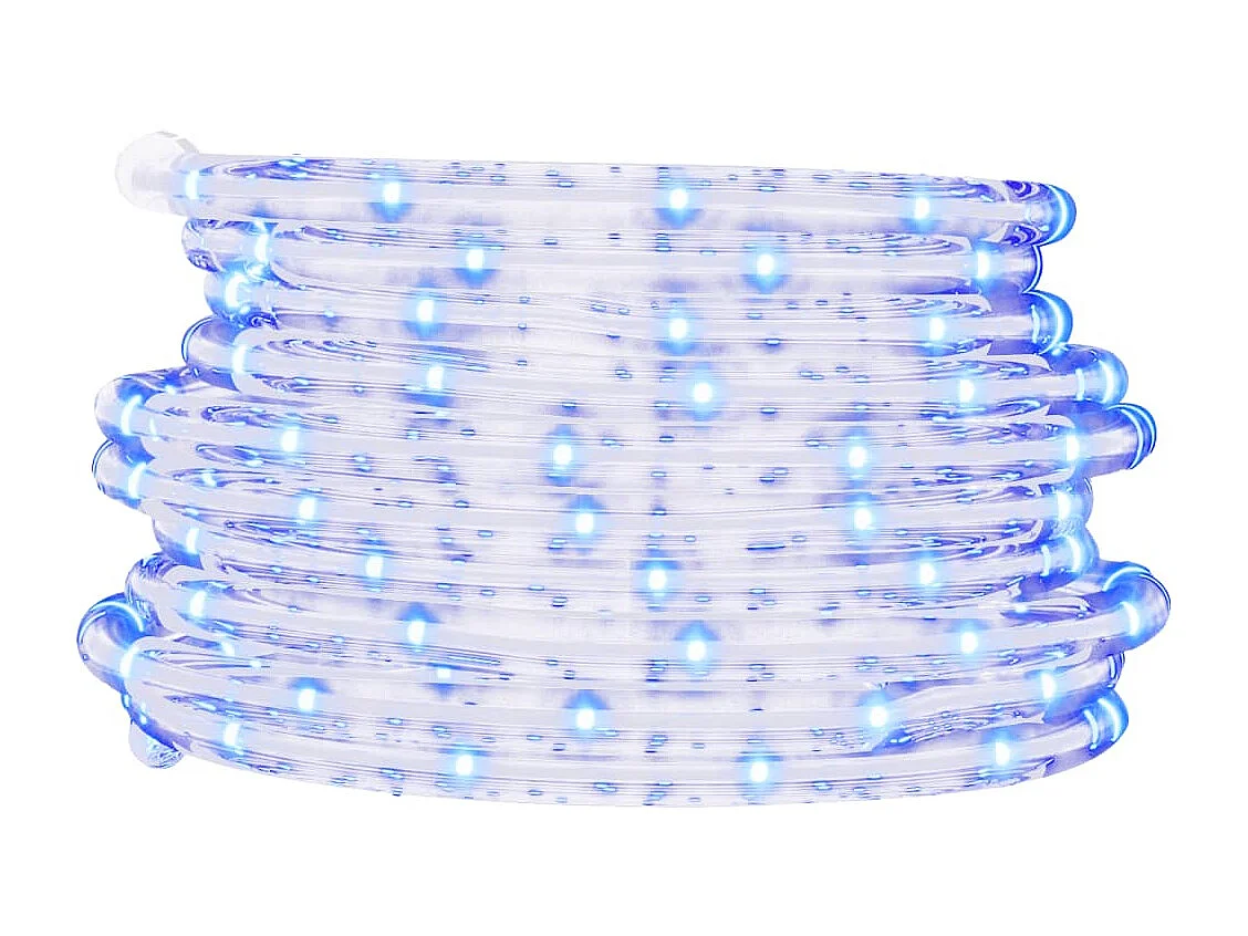 Cabo de luz com 120 LEDs brancos frios 5 m PVC