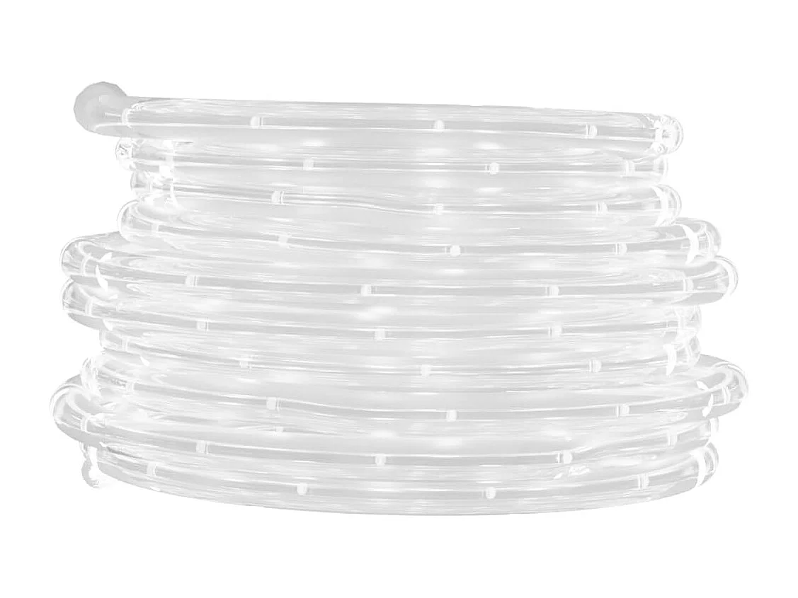 Cabo de luz com 120 LEDs brancos frios 5 m PVC