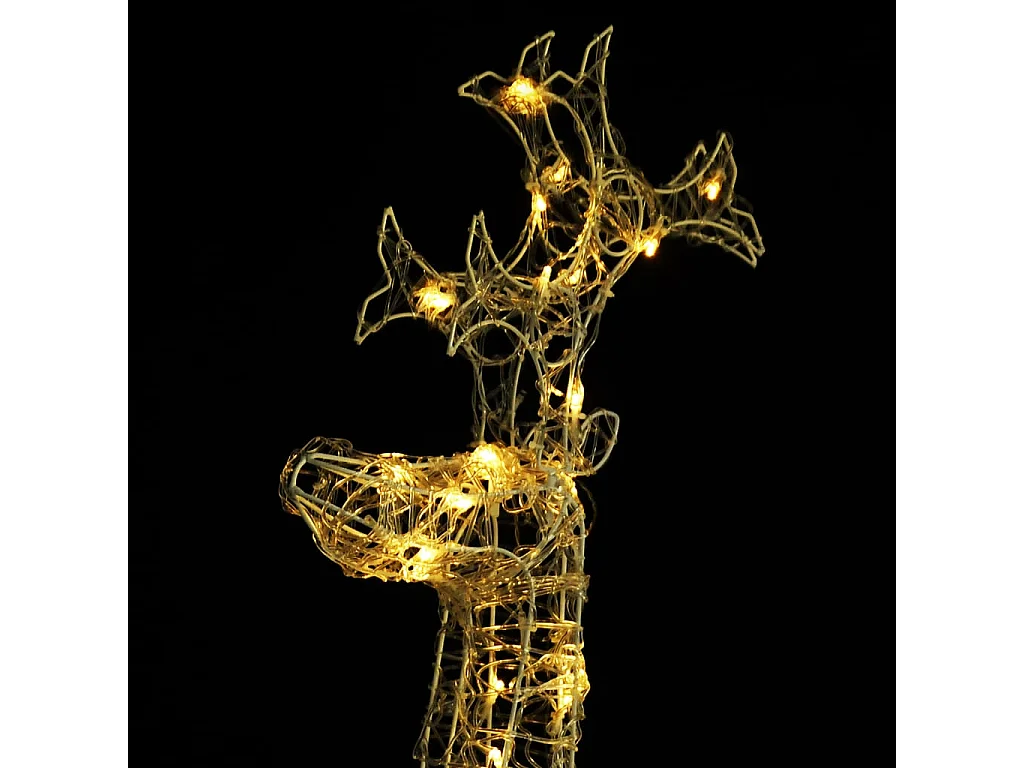Renne de décoration de Noël 90 LED 60x16x100 cm Acrylique