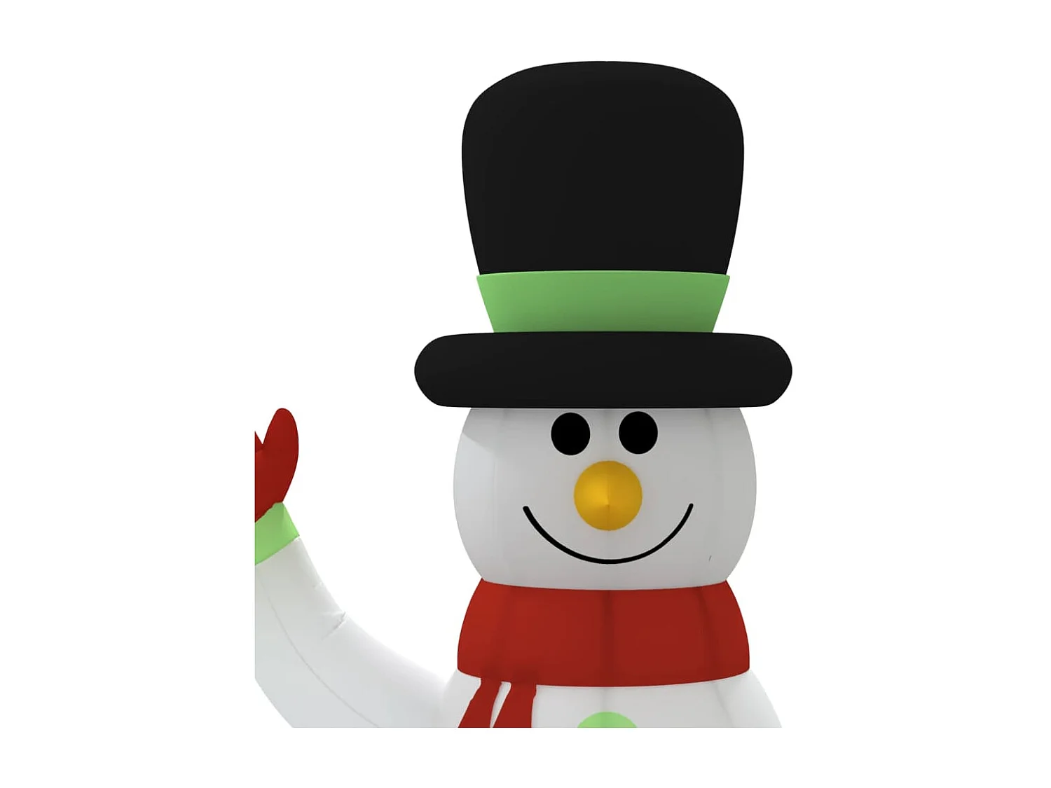 Famille de bonhommes de neige gonflable avec LED 360 cm