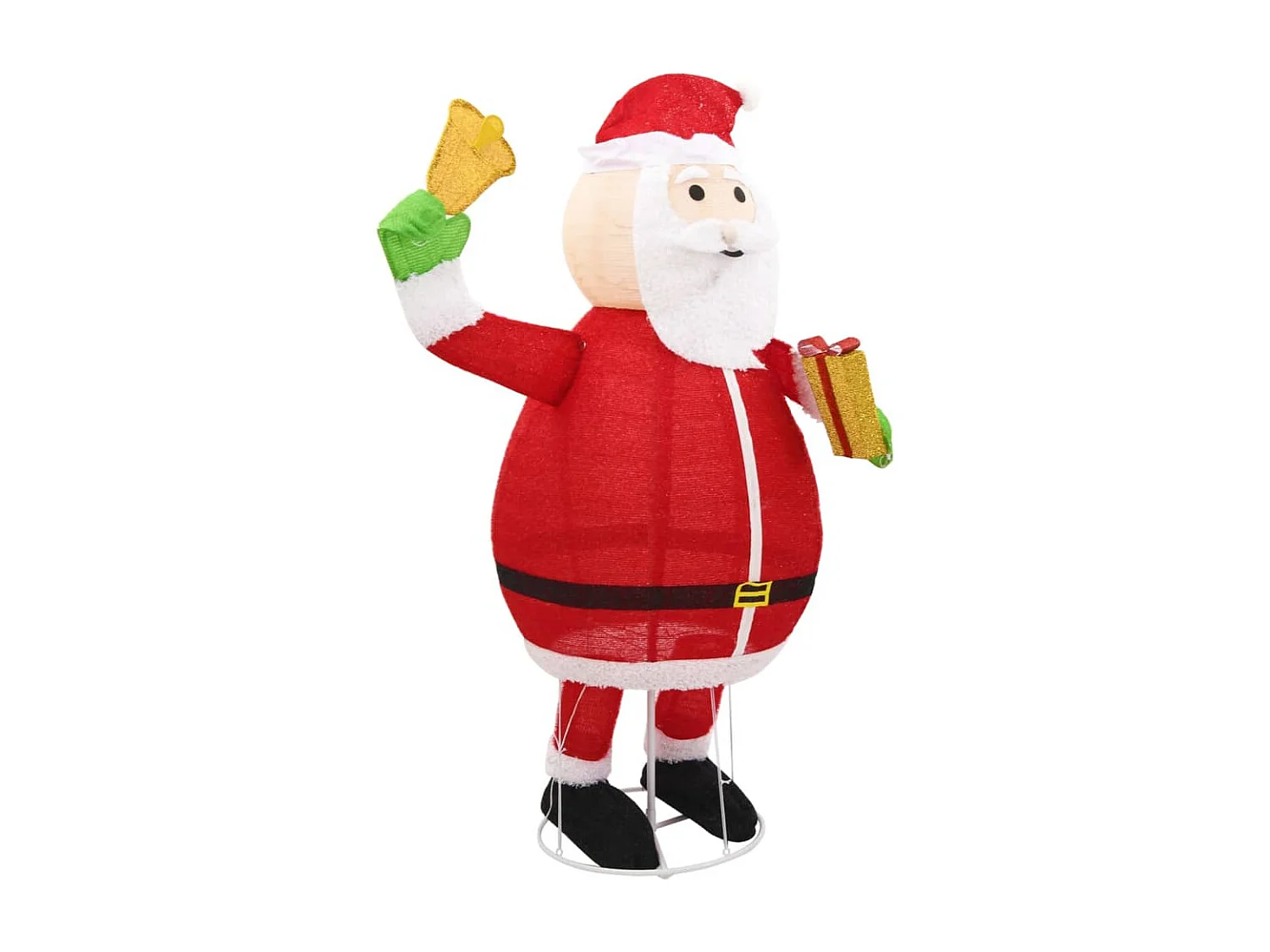 Decoração de Natal Papai Noel Estatueta LED Tecido Luxo 180cm