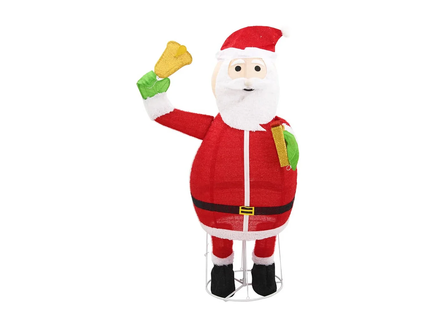 Decoração de Natal Papai Noel Estatueta LED Tecido Luxo 180cm