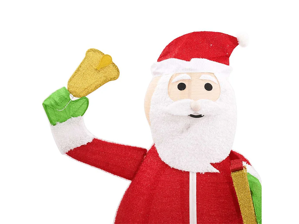 Decoração de Natal Papai Noel Estatueta LED Tecido Luxo 180cm