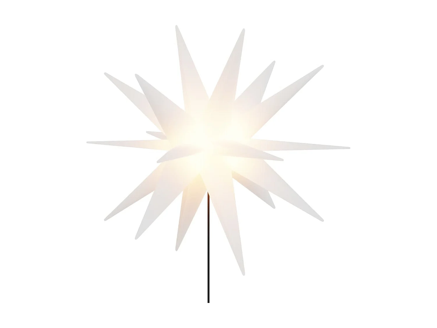 Weihnachtslicht mit weißem faltbarem LED-Stecker 57 cm