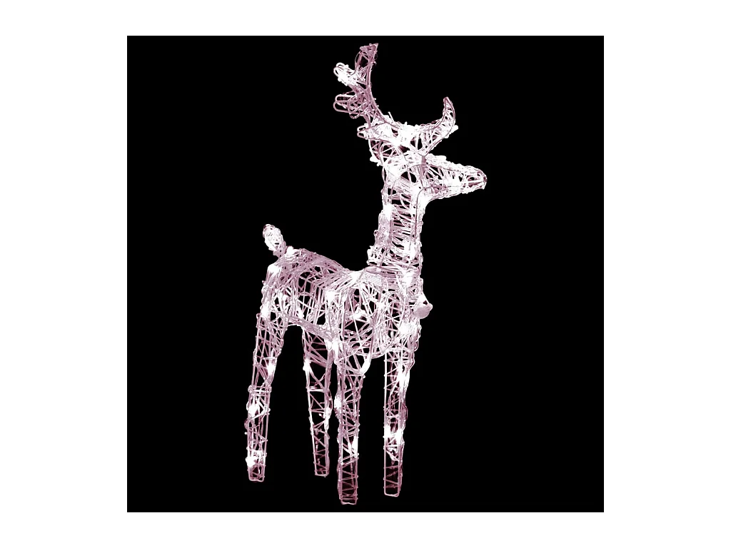 Weihnachtsdekoration Rentier und Schlitten 160 LED 130 cm Acryl