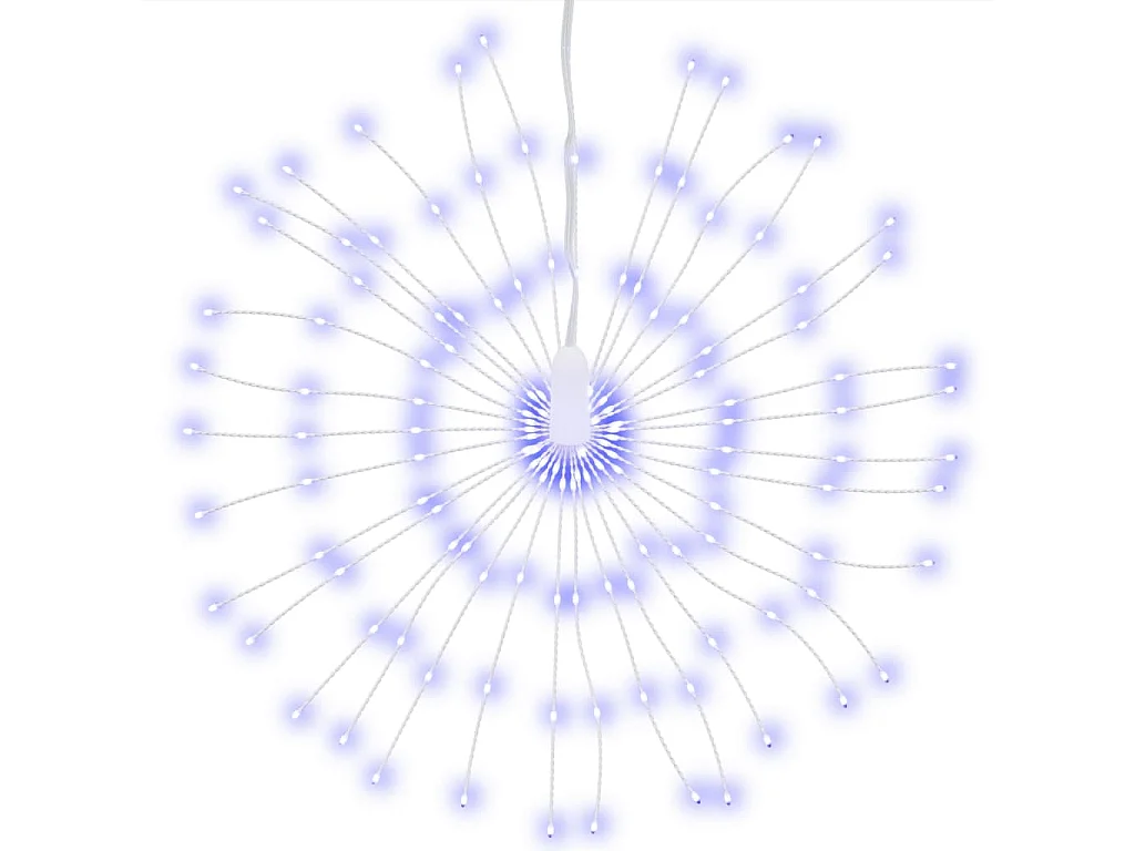 Étoile rayonnante de Noël 140 LED bleu 17 cm