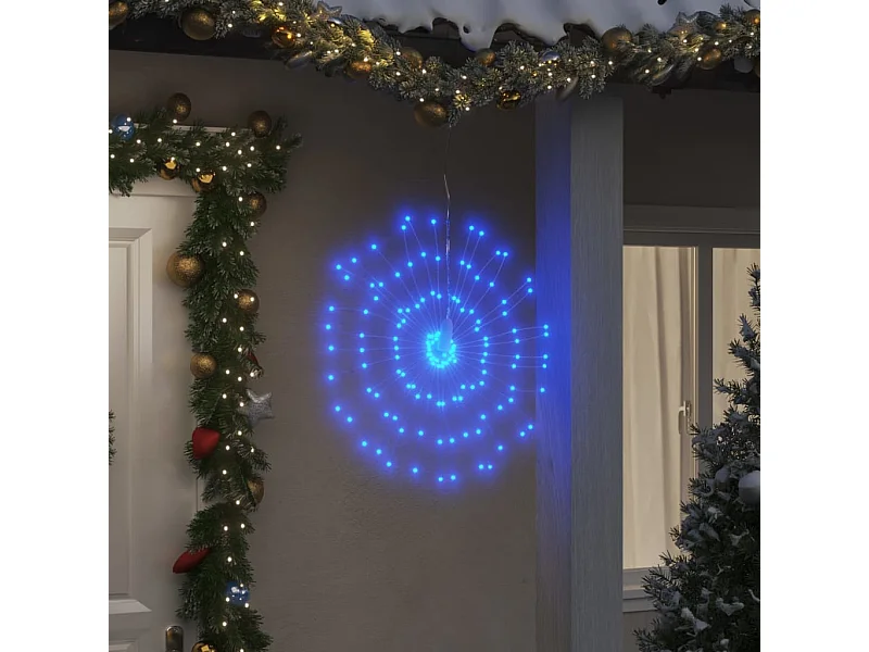 Stella di Natale radiosa 140 LED blu 17 cm