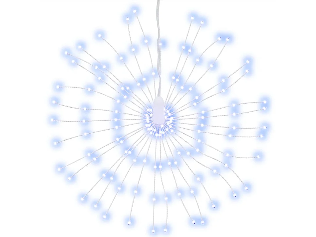 Étoile rayonnante de Noël 140 LED 2 pcs blanc froid 17 cm