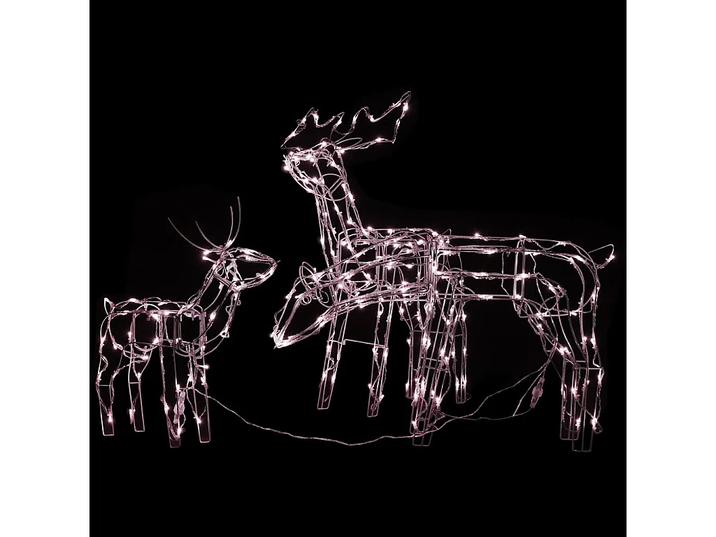 Cordón de luz navideña 3 piezas Reno 229 LED