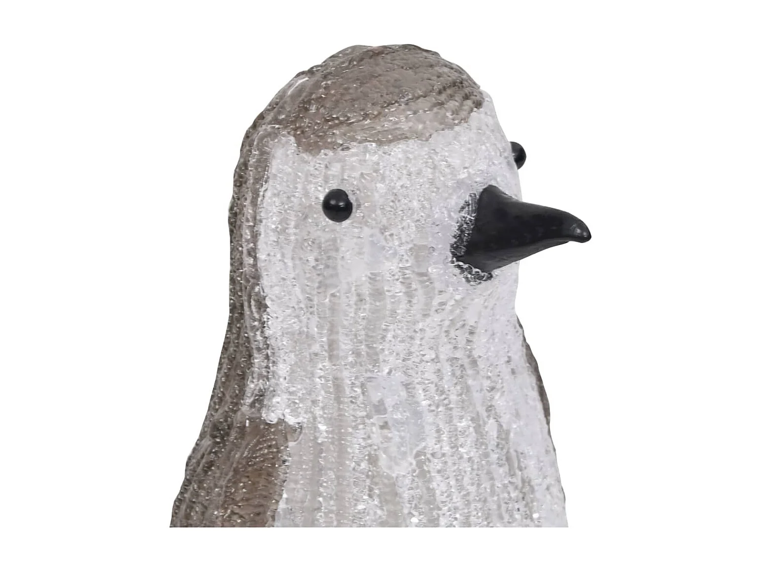 Sagoma di pinguino natalizio LED acrilico 30 cm