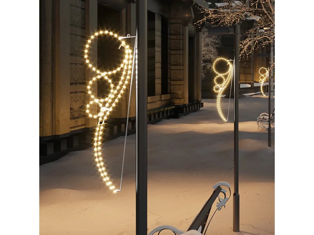 Luzes de corda em forma de bola 8 unidades Branco quente