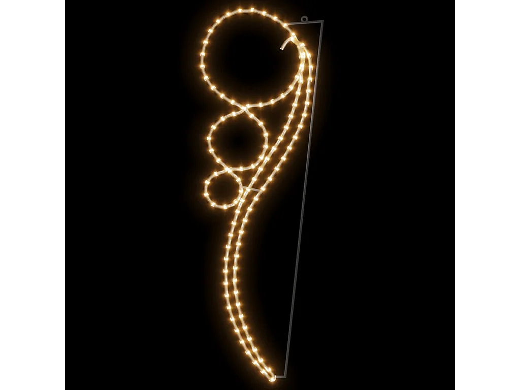 Luzes de corda em forma de bola 8 unidades Branco quente