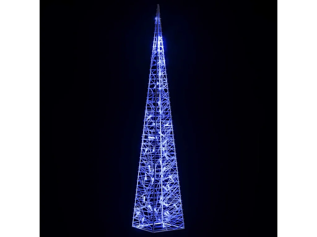 Cône lumineux décoratif à LED Acrylique Bleu 90 cm
