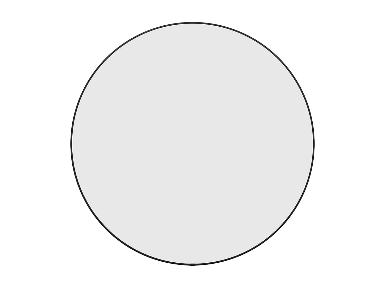 Specchio da Parete Nero Ø 60 cm Rotondo