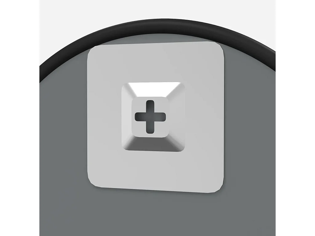 Specchio da Parete Nero Ø 60 cm Rotondo