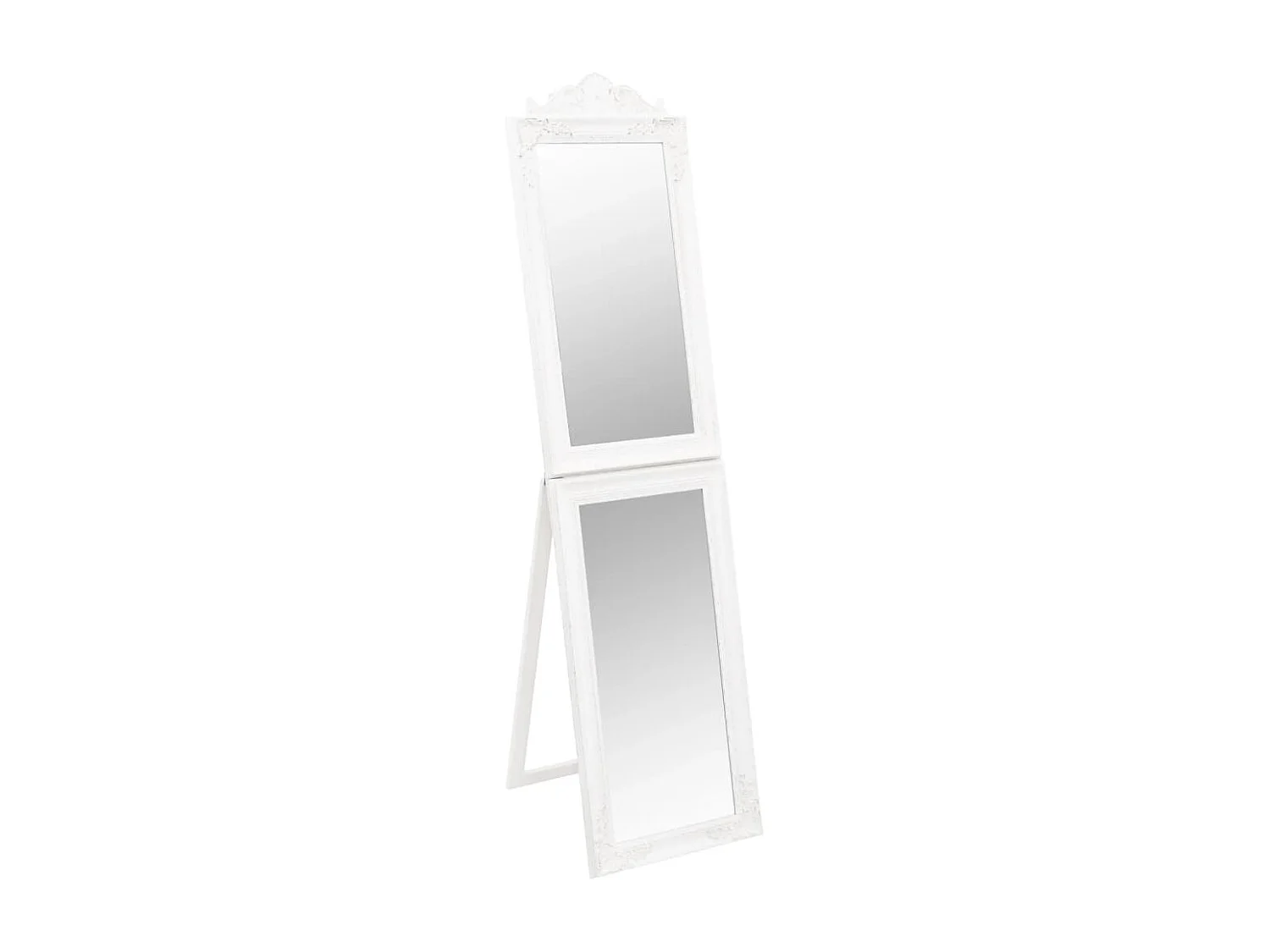 Miroir sur pied Blanc 40x160 cm