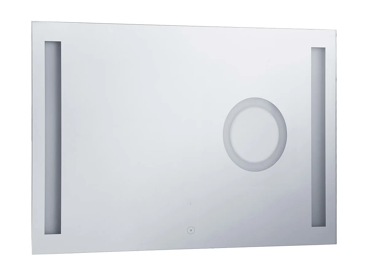 Miroir mural à LED de salle de bain et capteur tactile 100x60cm