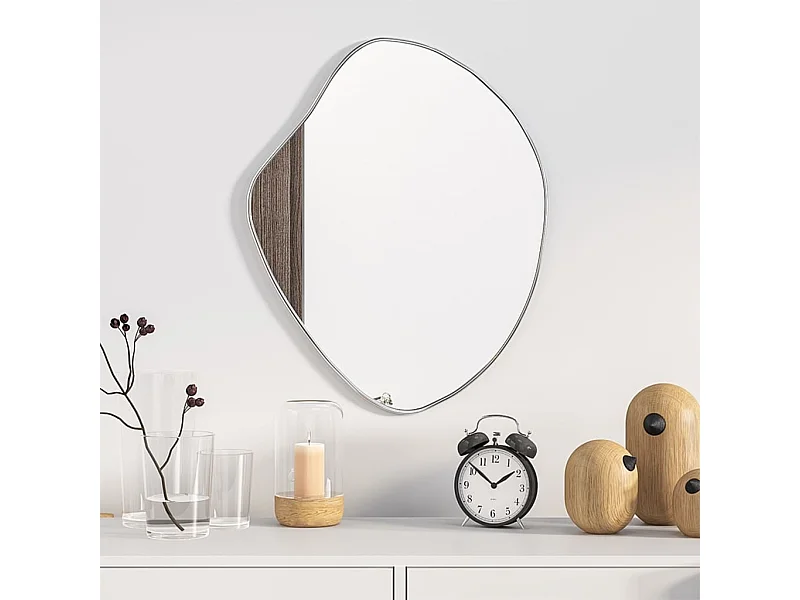 Specchio da Parete Argento 50x40 cm