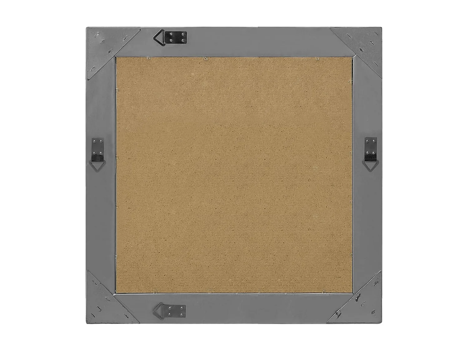 Miroir mural style baroque 60x60 cm noir