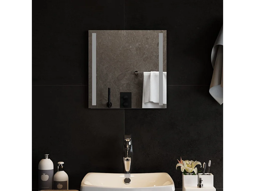 Specchio da Bagno con Luci LED 40x40 cm