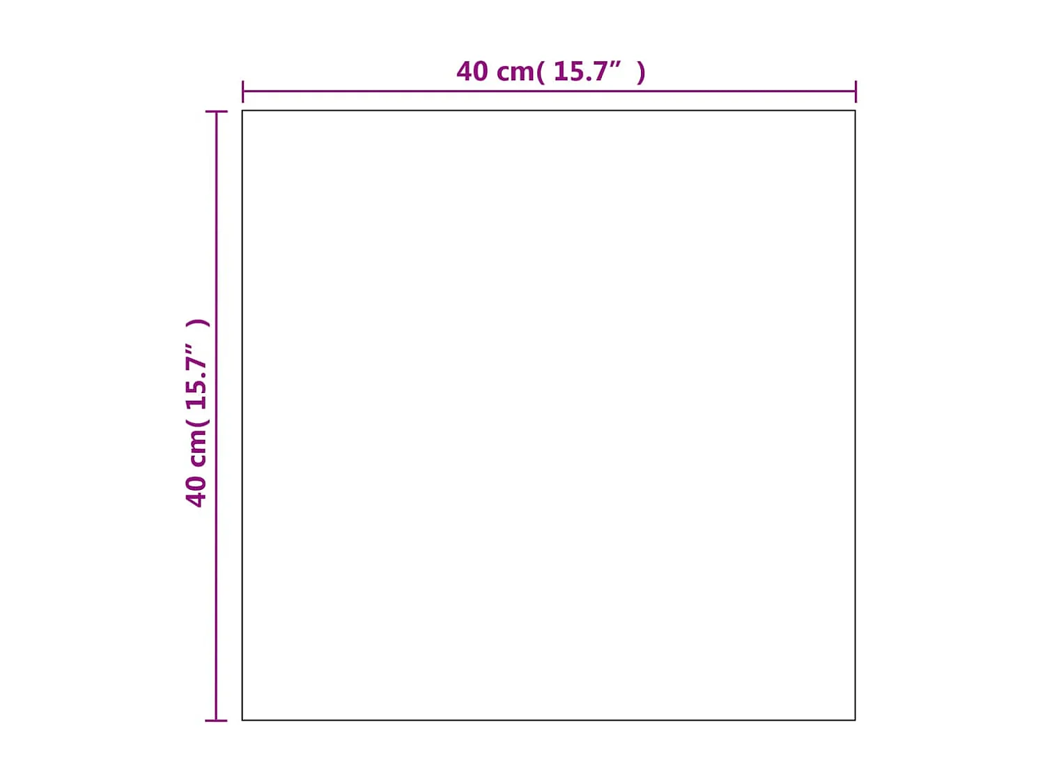 Wandspiegel 40 x 40 cm Quadratisch Glas