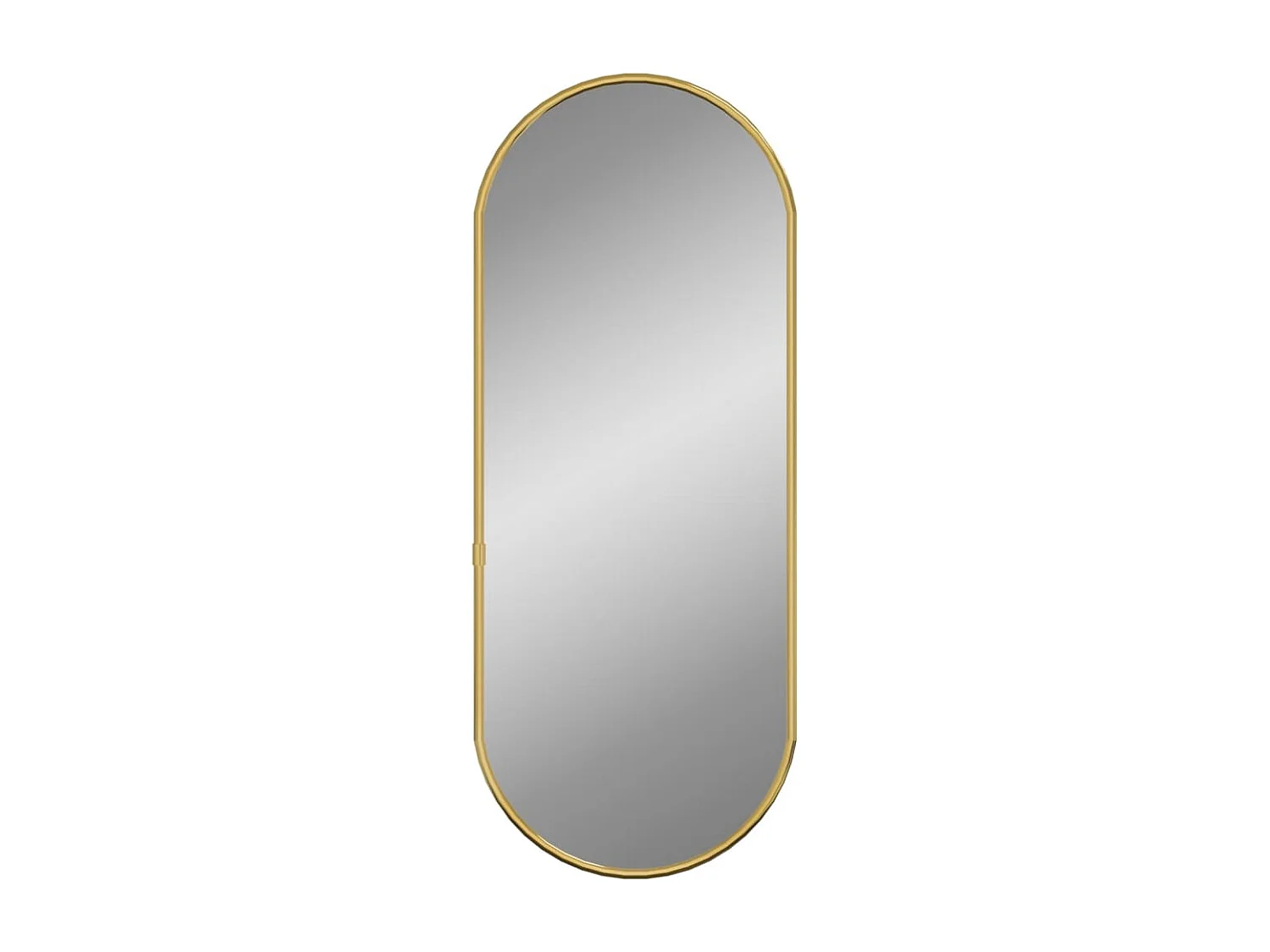 Specchio da Parete Dorato 60x25 cm Ovale