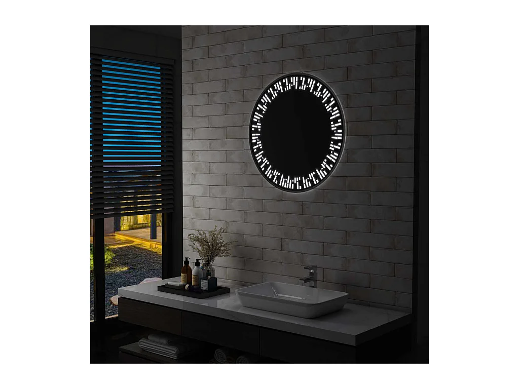 Miroir à LED pour salle de bain 70 cm