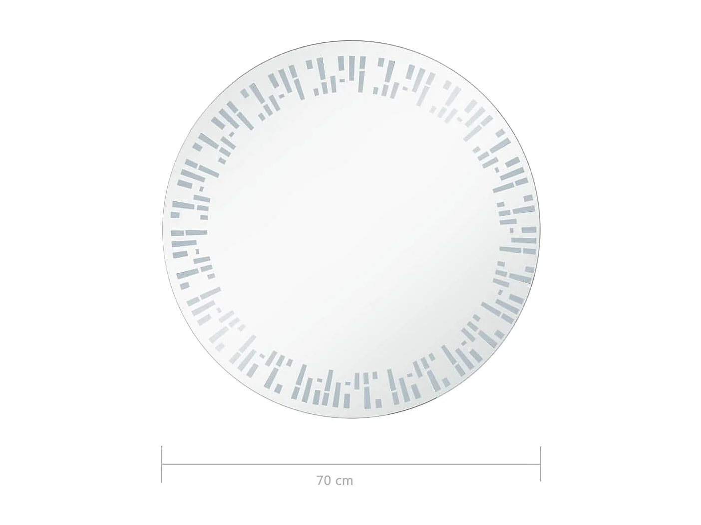 Miroir à LED pour salle de bain 70 cm